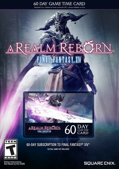 Buy Gift Card: Final Fantasy XIV: A Realm Reborn 60 Day Time Card PSN