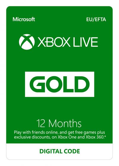 Comprar um cartão de oferta: Xbox LIVE Prepaid Gold Membership Card