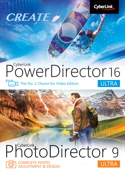 Buy Software: Cyberlink Power Director 16 Ultra Photo Director 9 Ultra