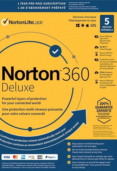 Buy Software: Norton 360 Deluxe 25GB PSN